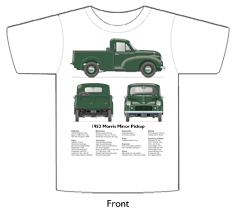 Morris Minor Pickup Series II 1953-54 T-shirt Front